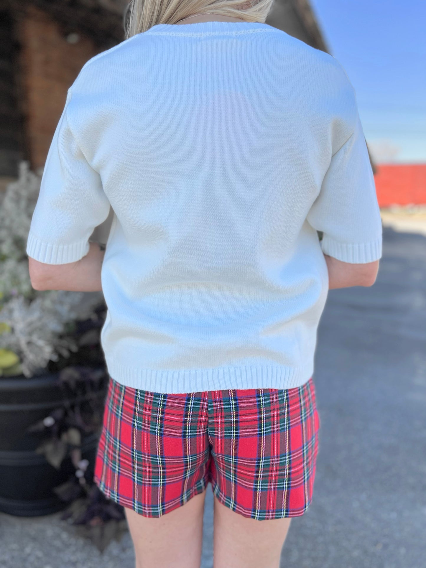 Holiday Teddy Sweater Top