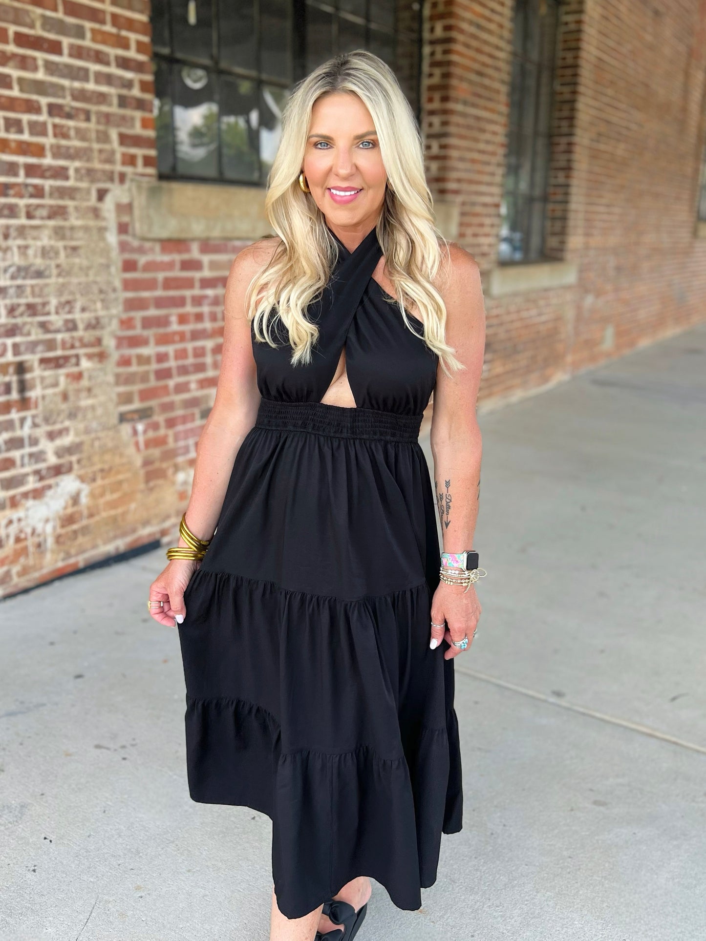 Cross My Heart Midi Dress