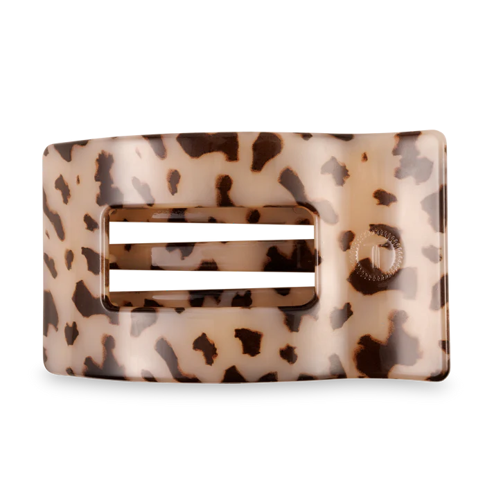 Blonde Tortoise Flat Rectangle Hair Clip