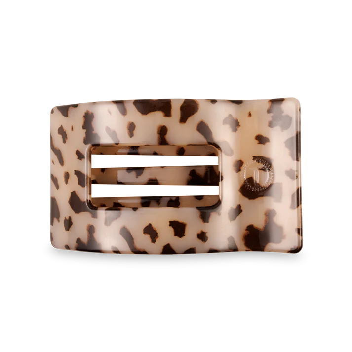 Blonde Tortoise Flat Rectangle Hair Clip