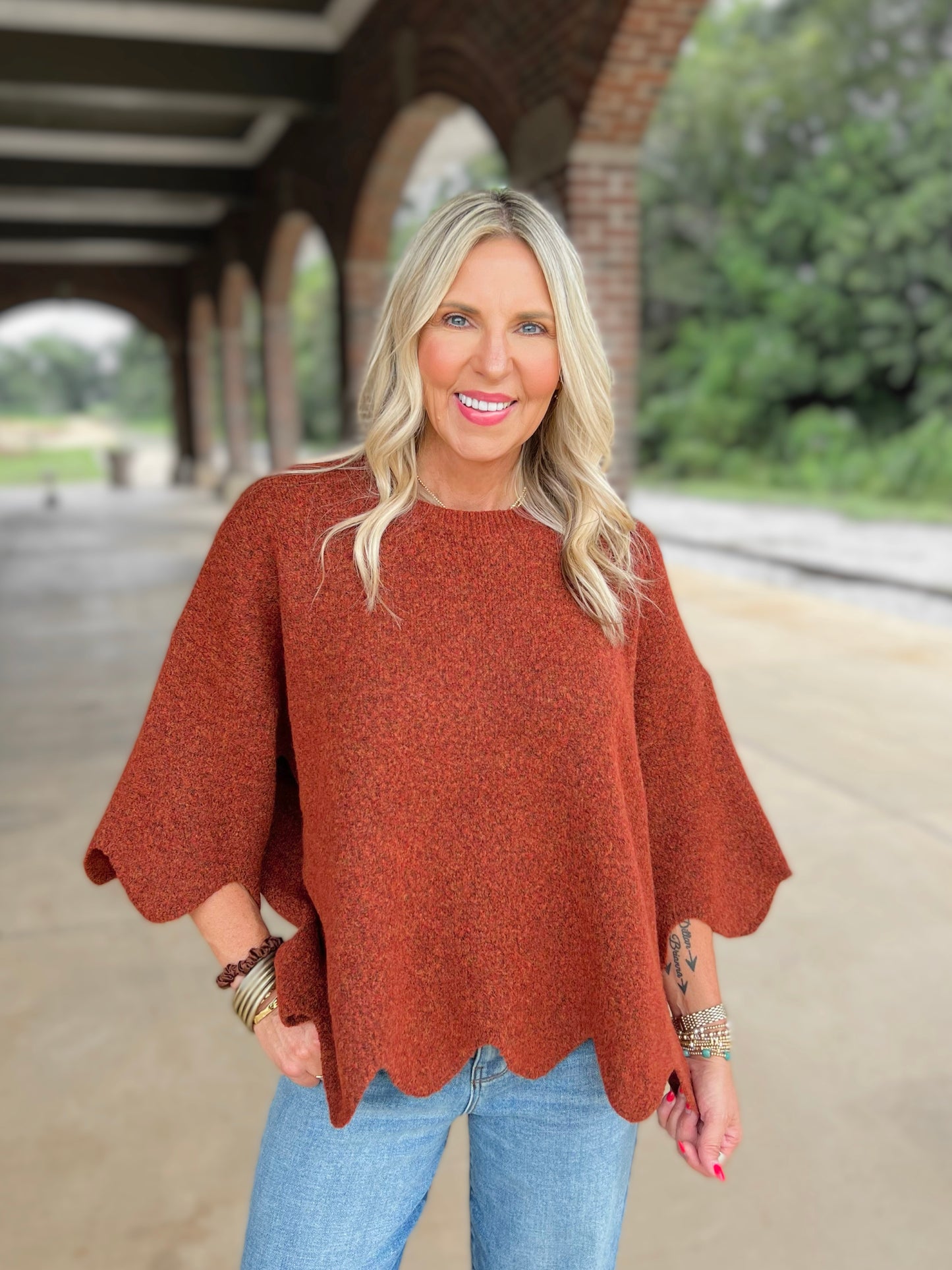 Simply Scalloped Sweater