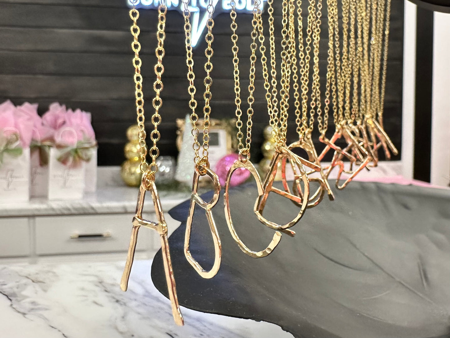 Hand Forged Initial Necklace