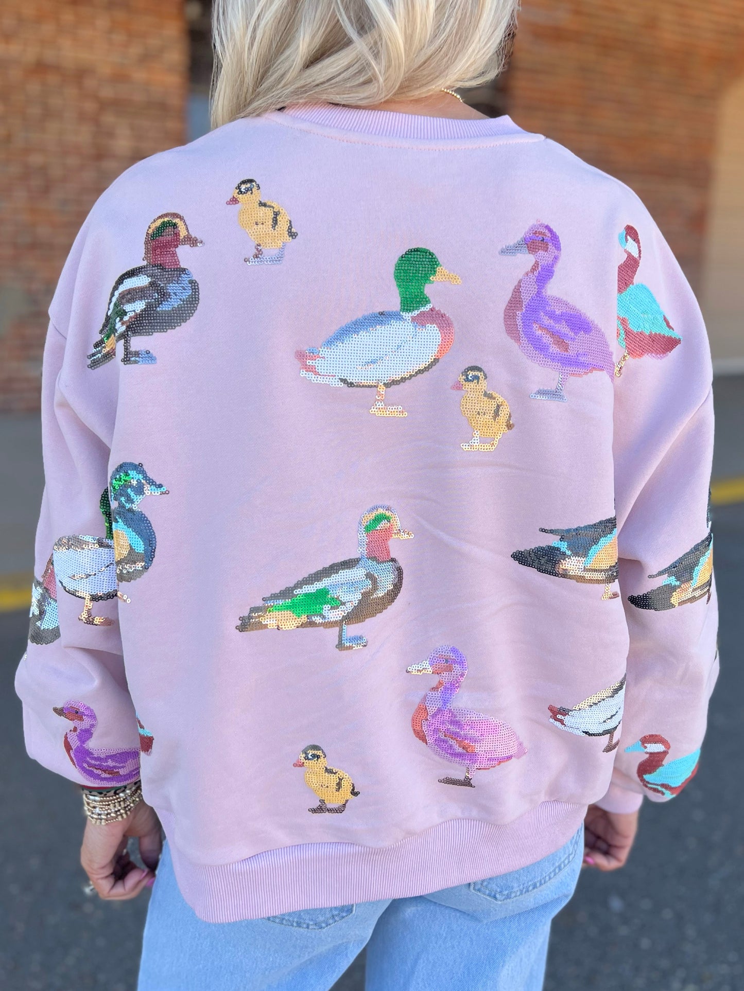 QOS Scattered Duck Sweatshirt