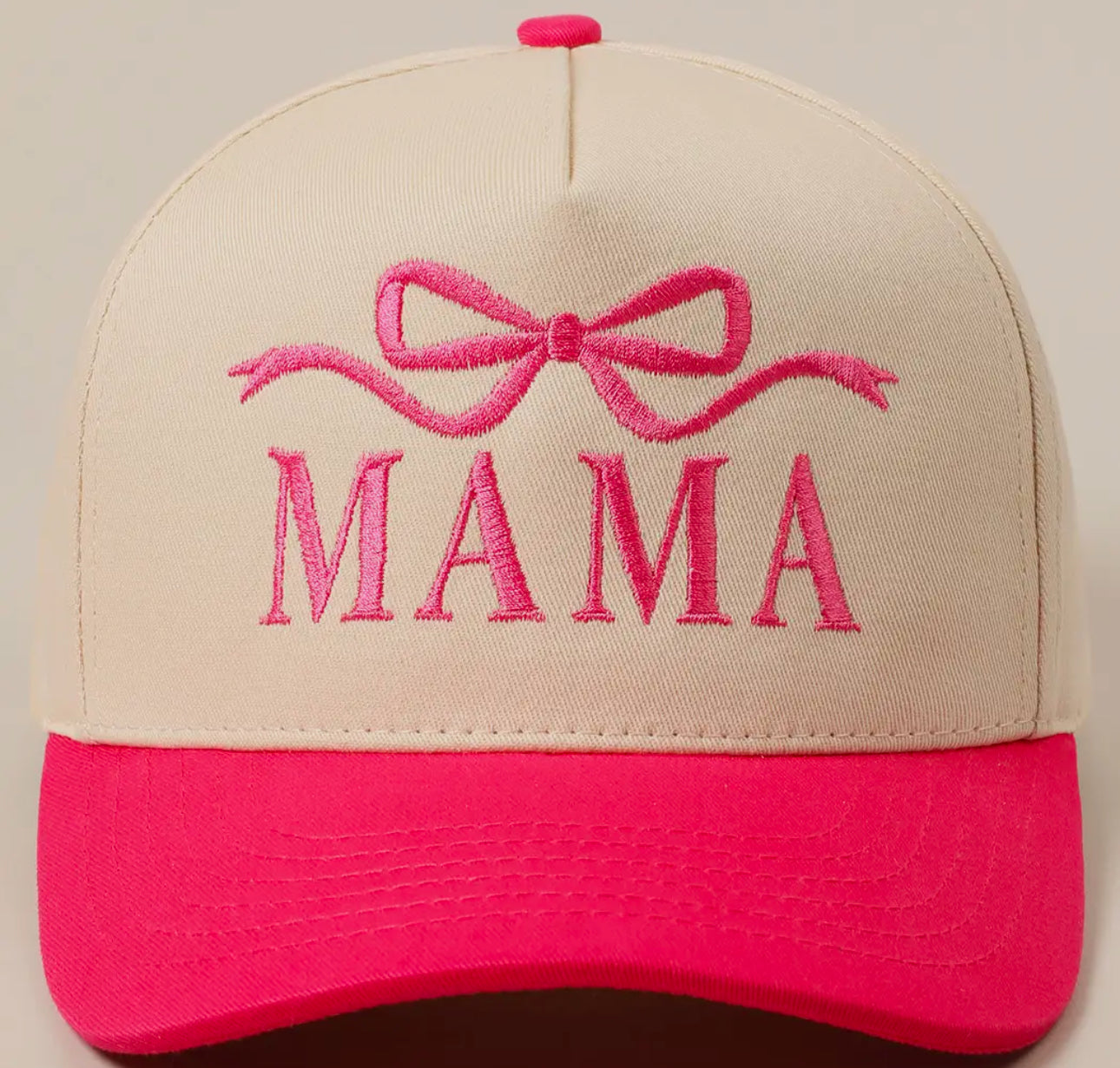 Mama Bow Two-Tone Hat