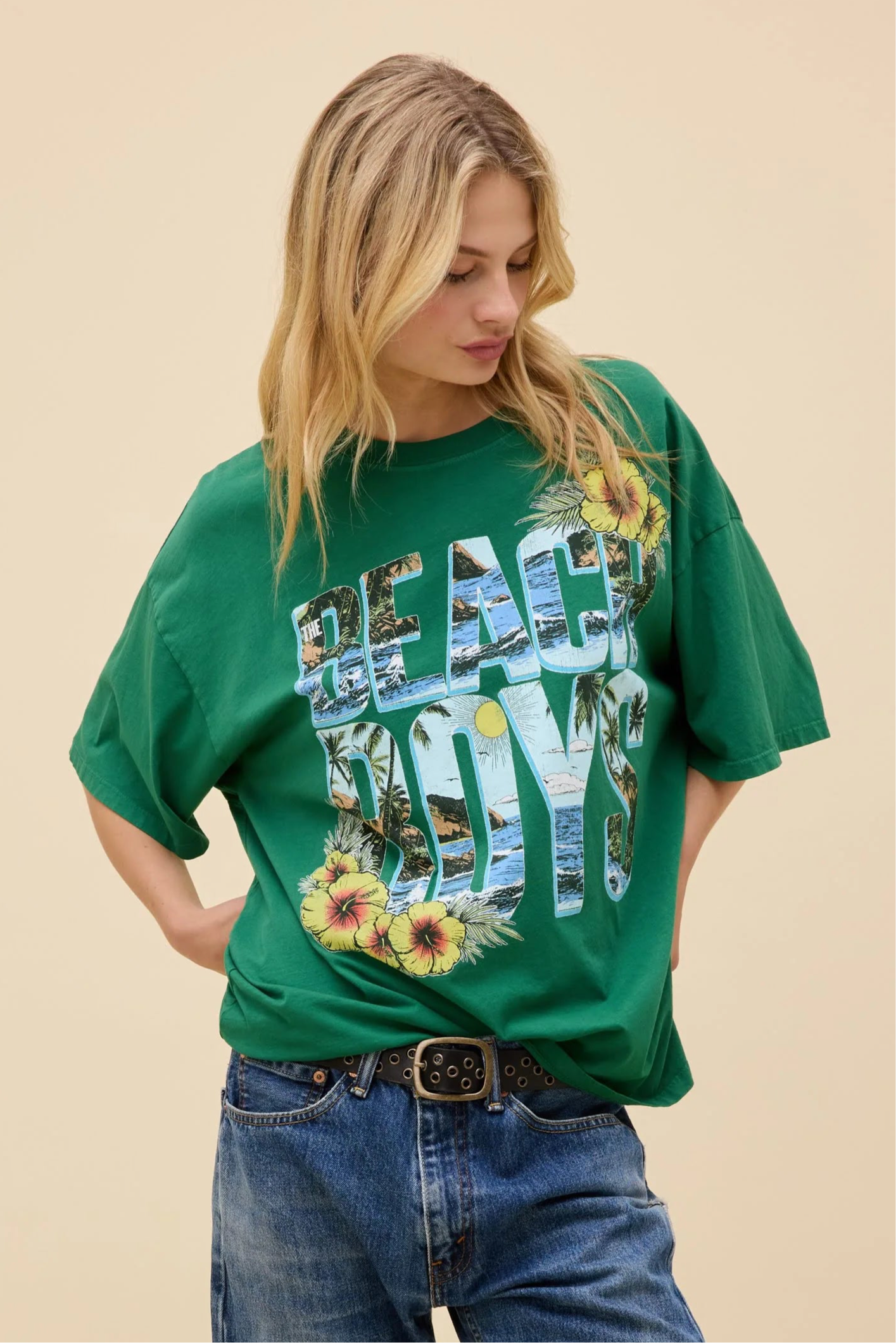 Daydreamer The Beach Boys Tropical Stack OS Tee