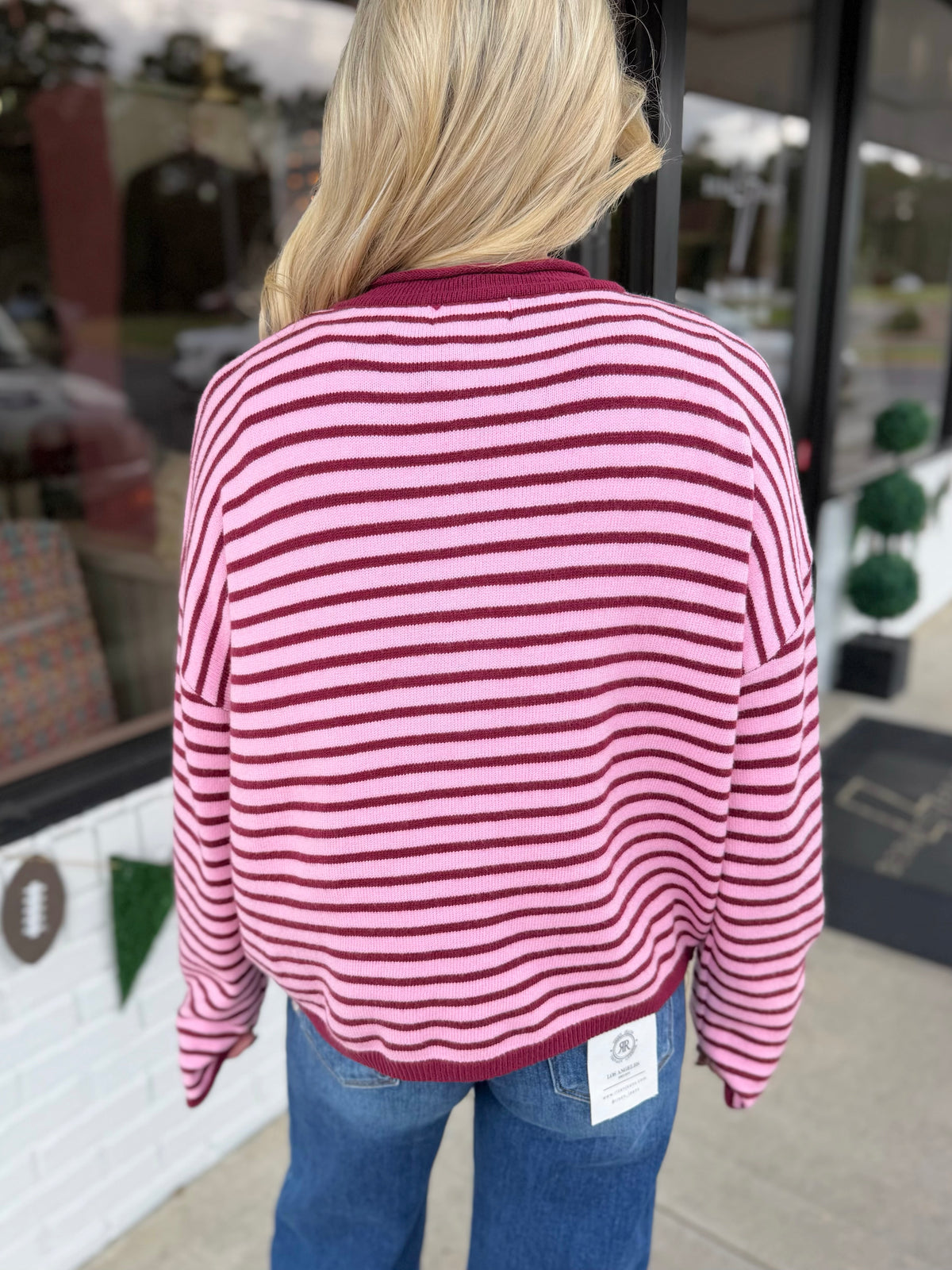 Striped Knit Top
