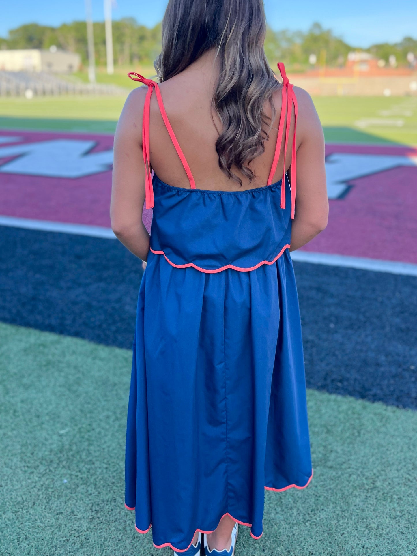 Scallop Midi Skirt