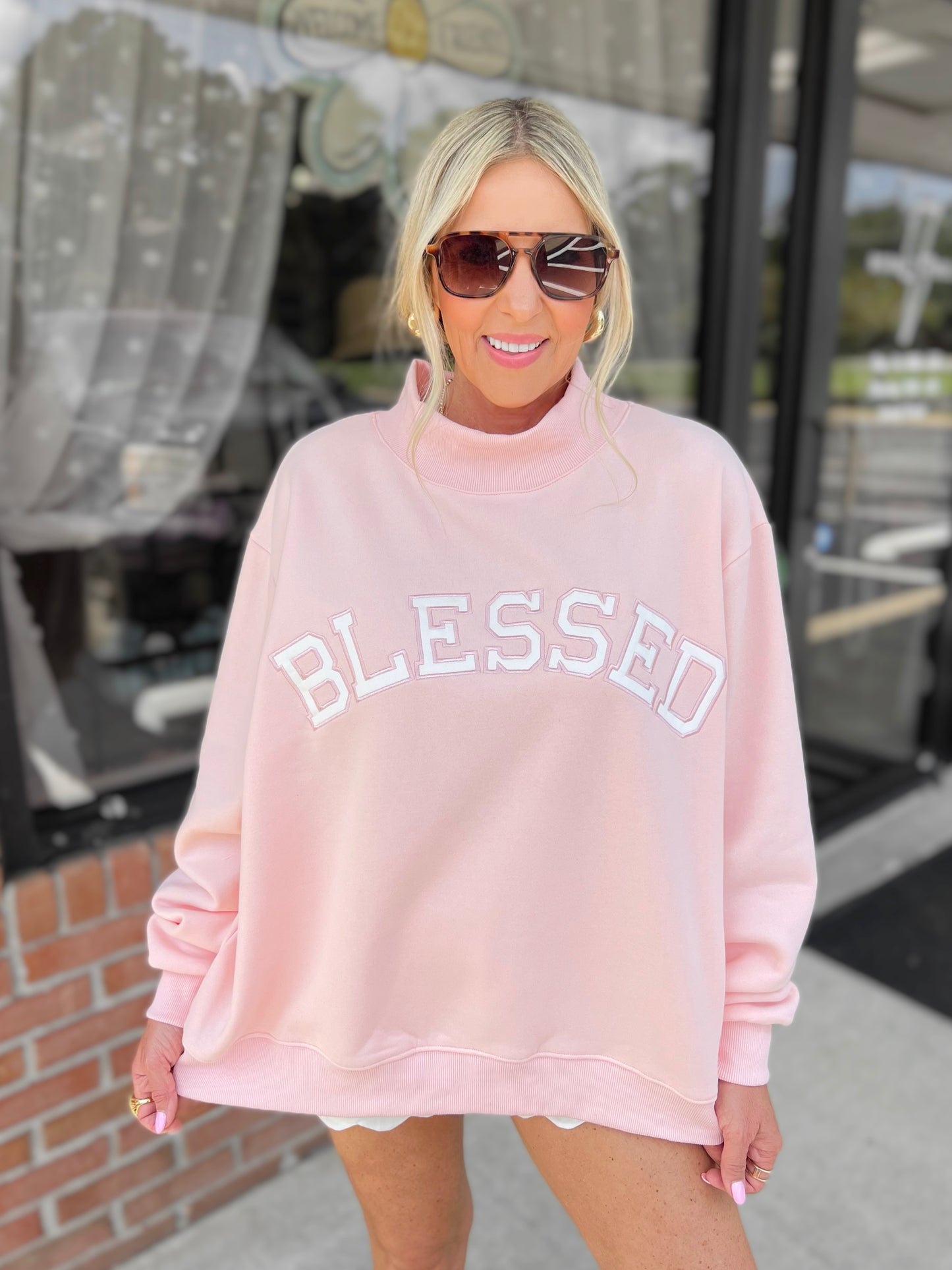 Blessed Mockneck Sweatshirt