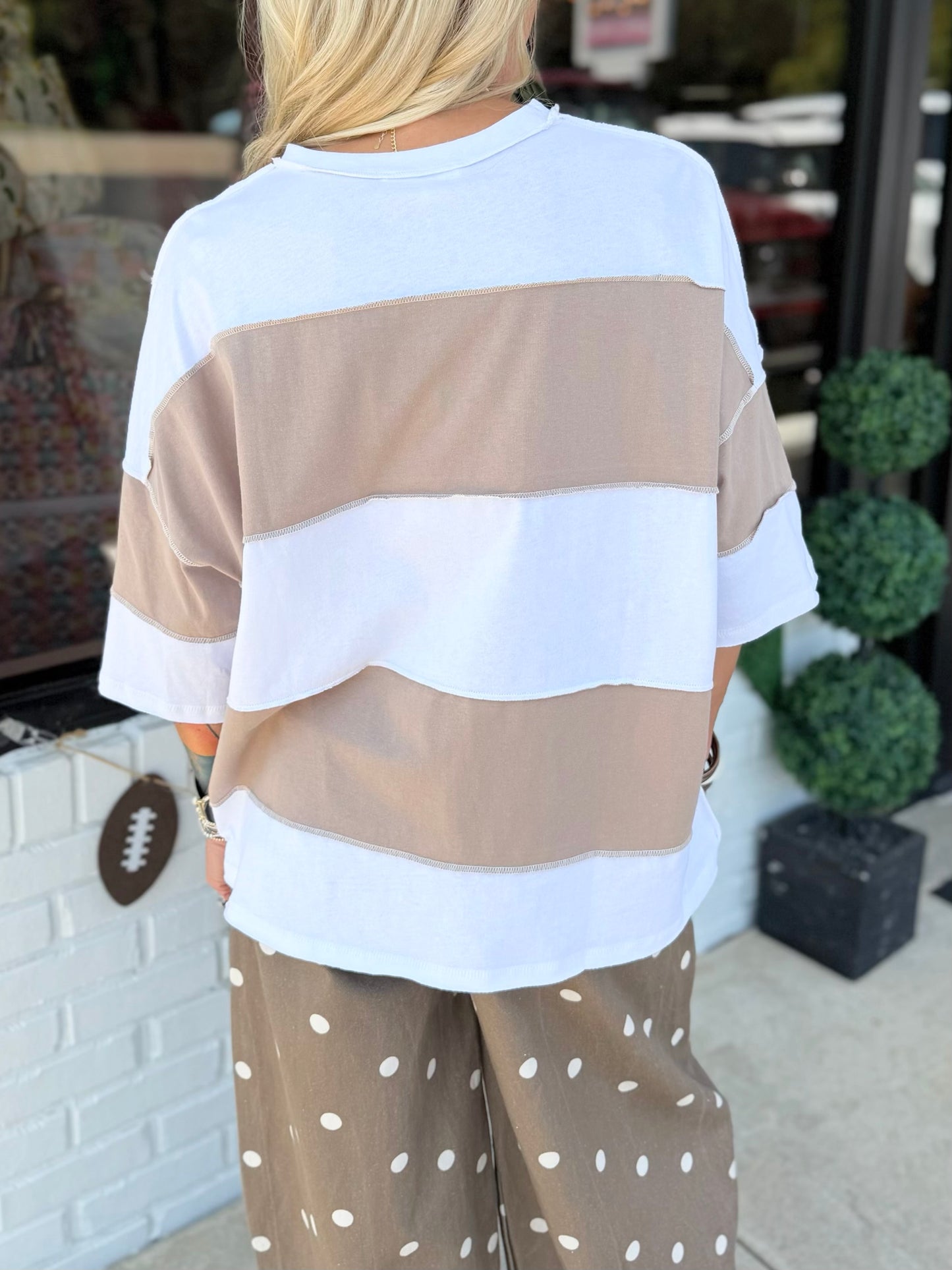 Polly Color Block Tee