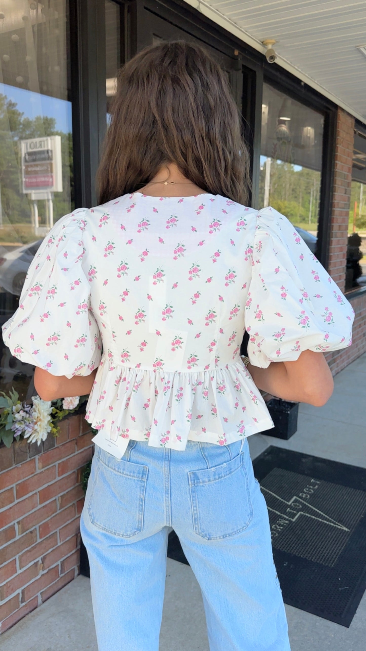 Floral Bow Top