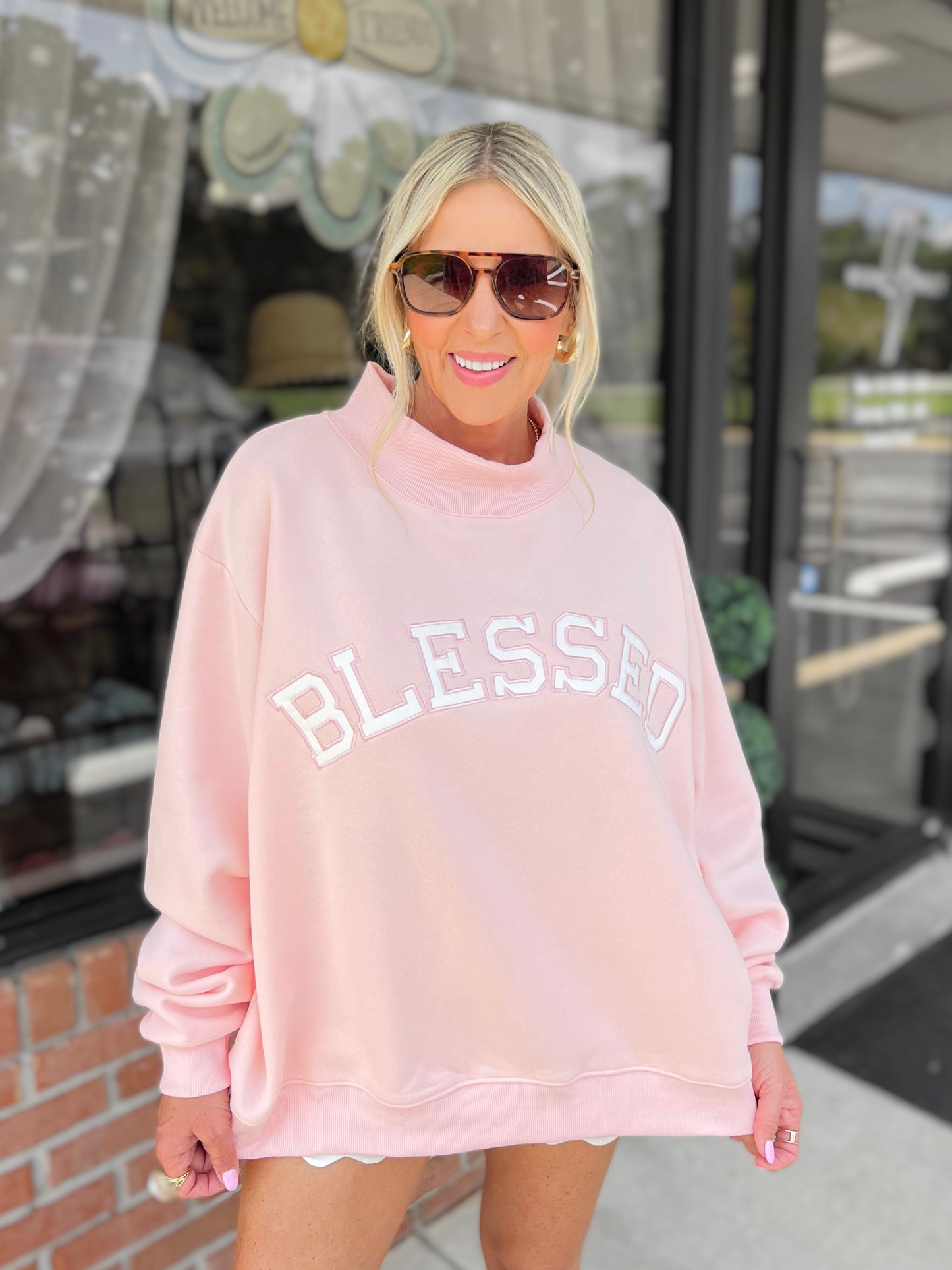 Blessed Mockneck Sweatshirt