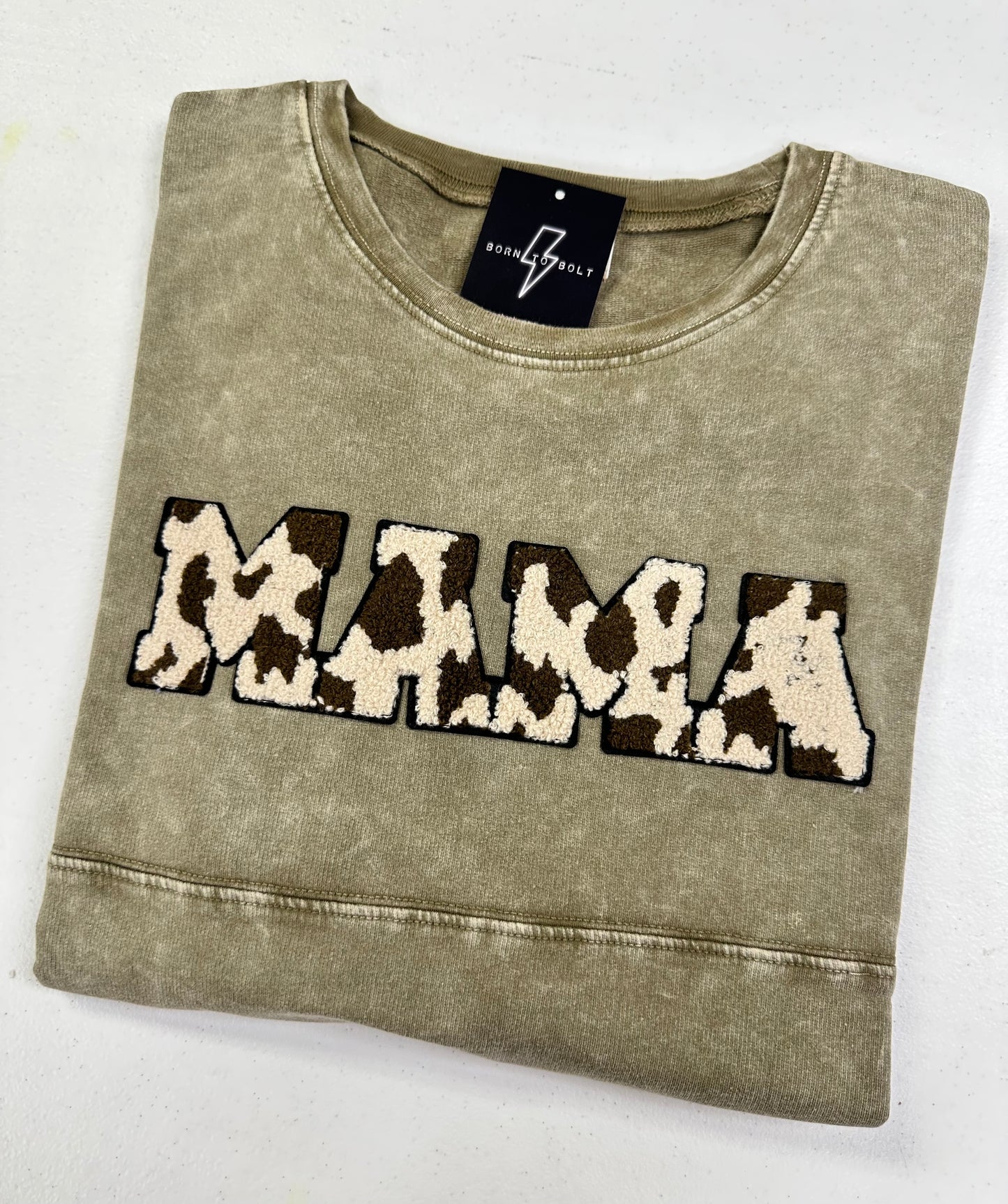 Cow Print Mama Sweatshirt