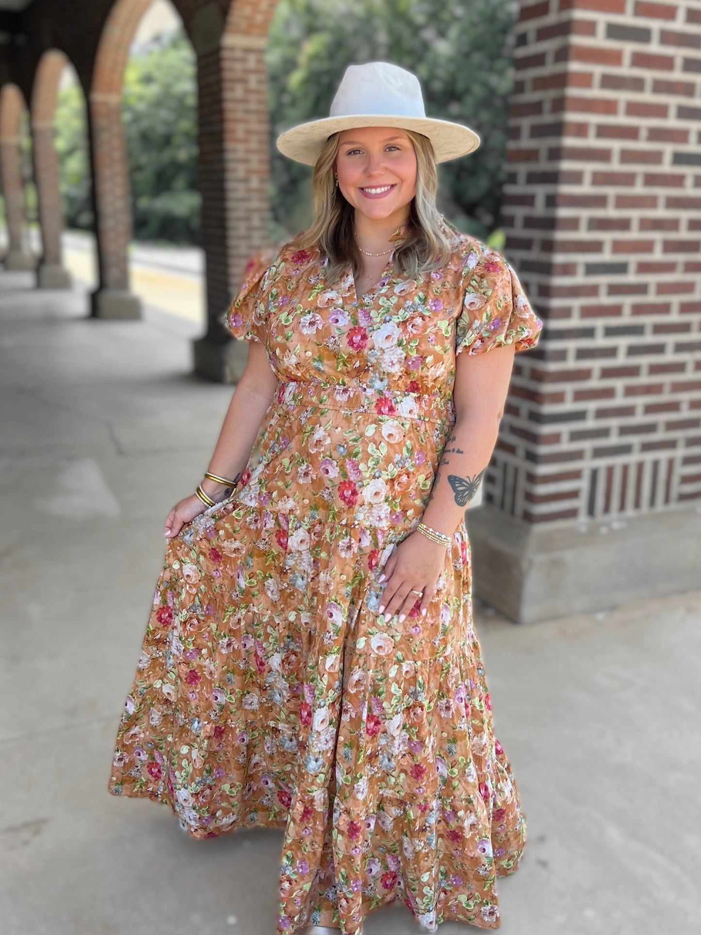 Fall Floral Dress