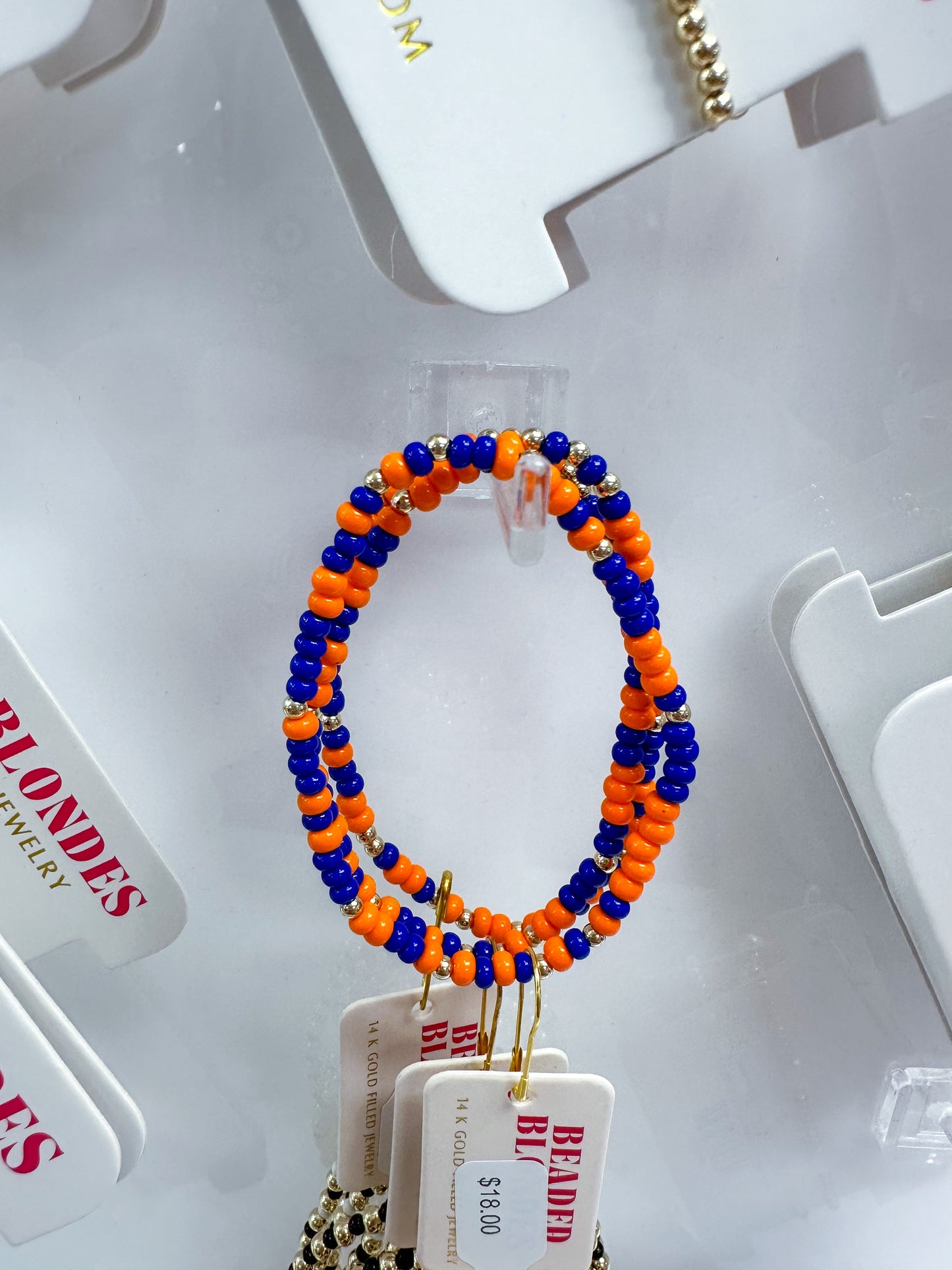 Beaded Blondes Game Day Bracelets