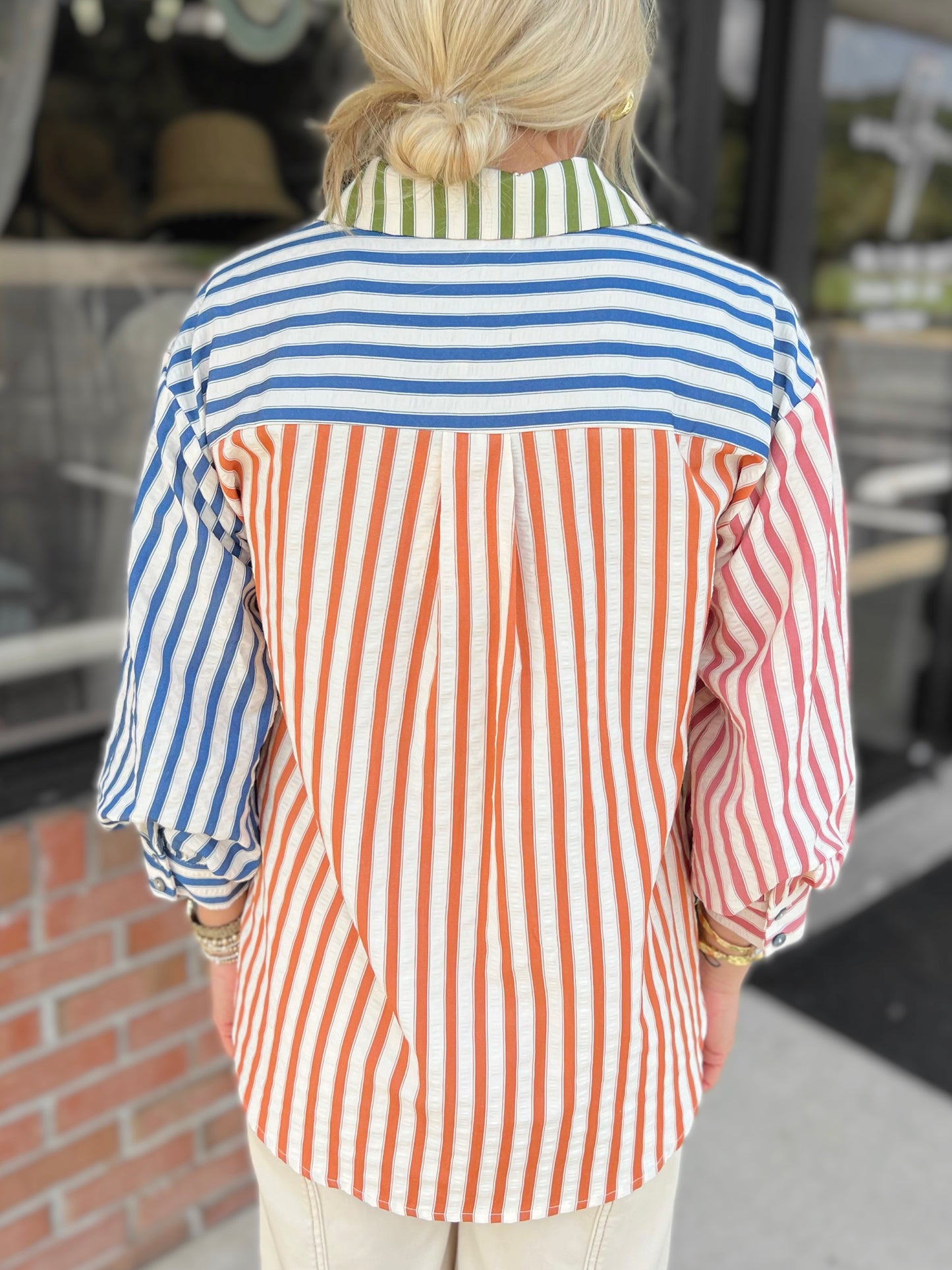 Fall Colorblock Stripe Top