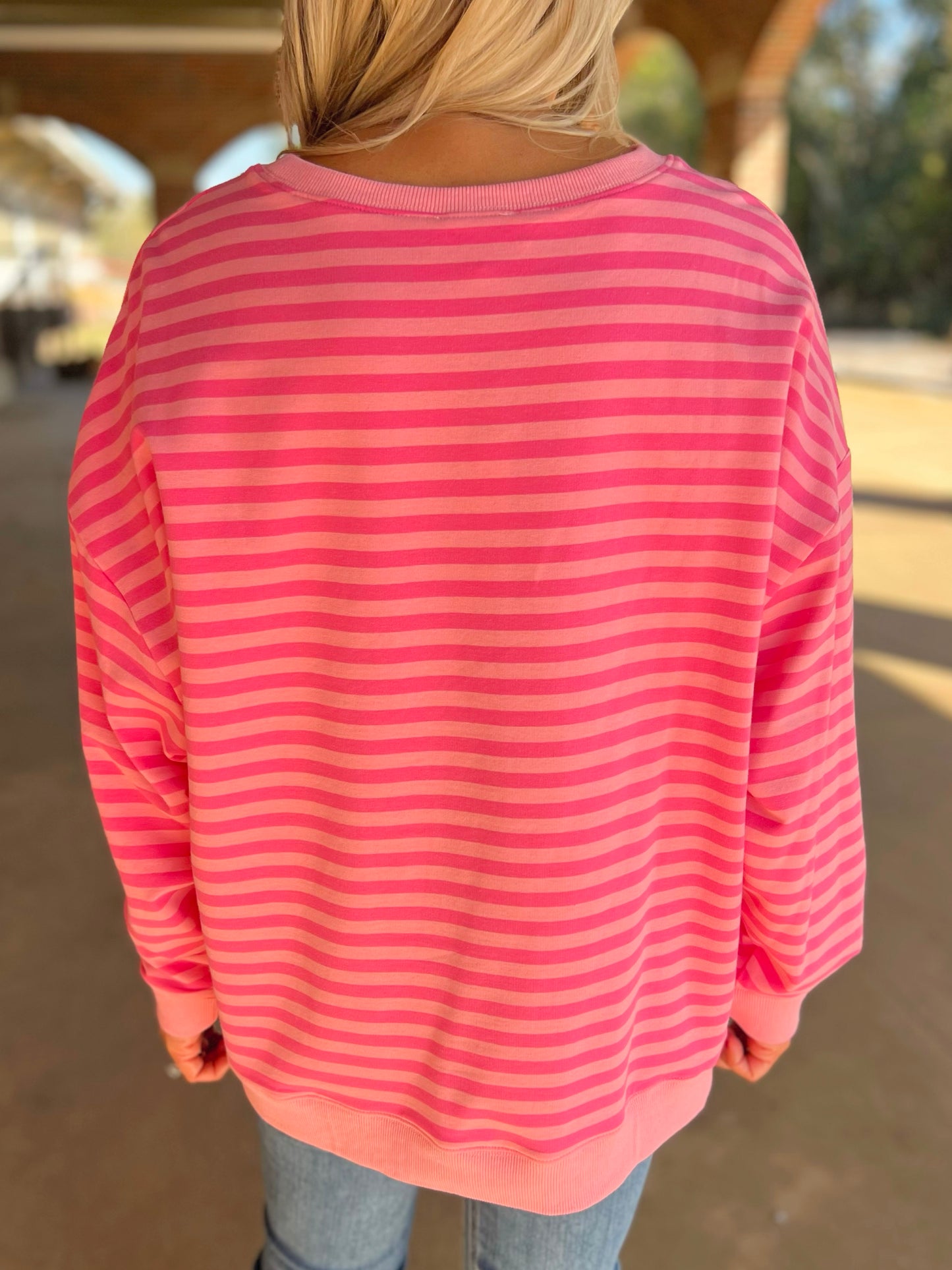 Oversized Striped Top