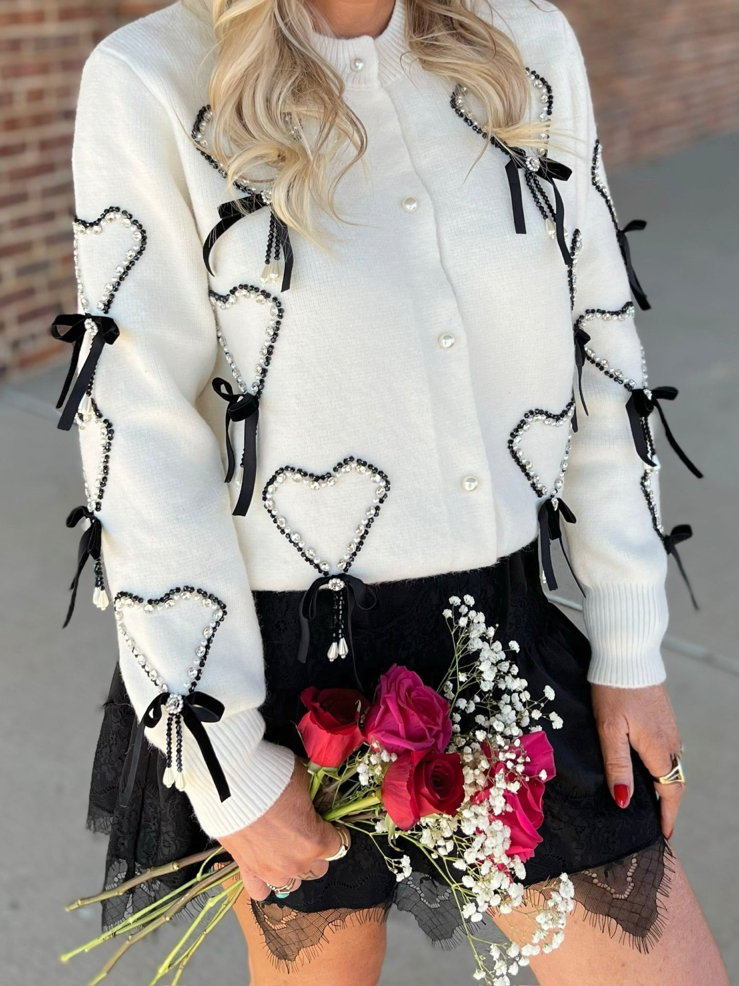 Pearl Heart Cardigan