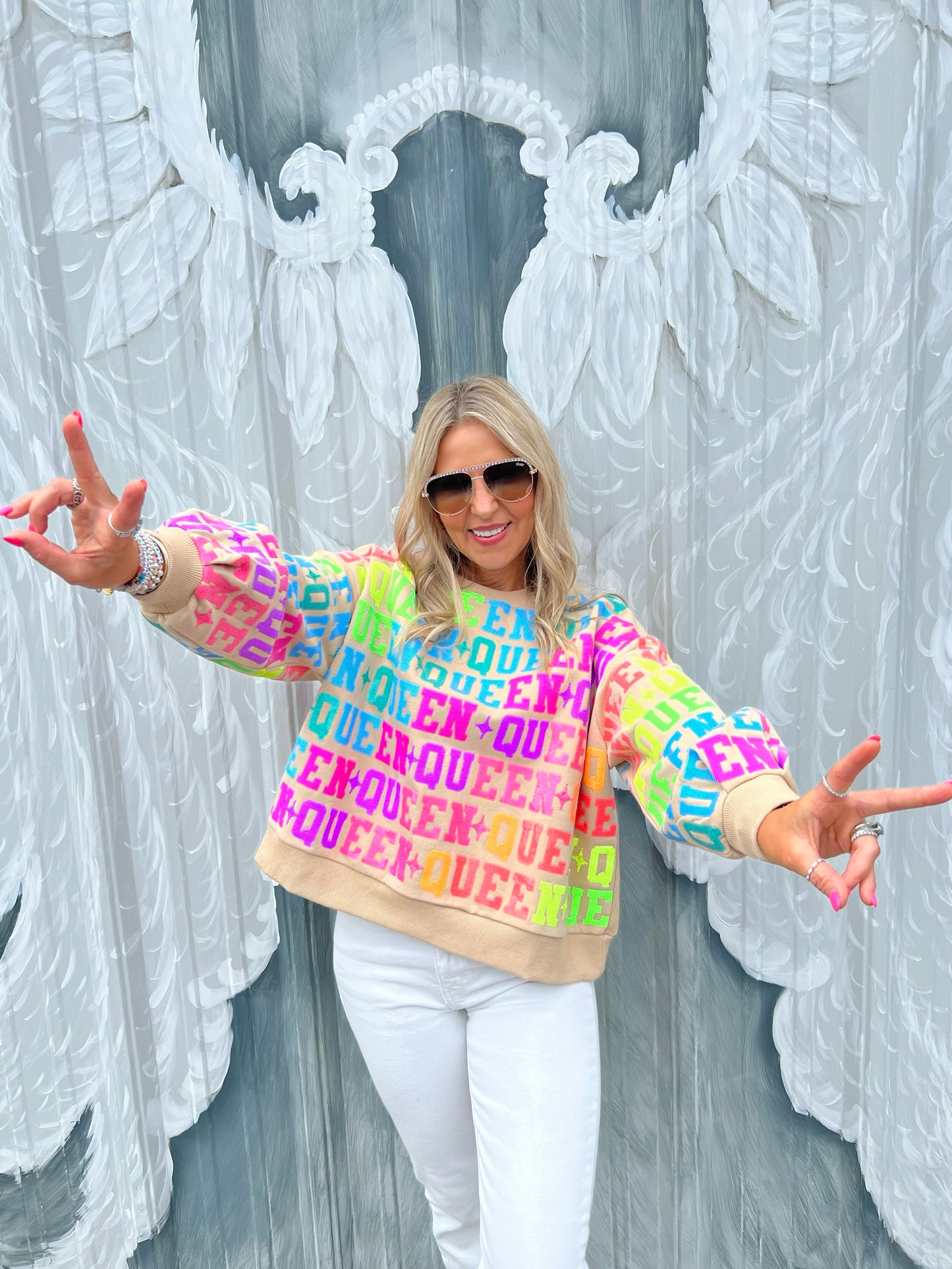 QOS Neon Queen Sweatshirt