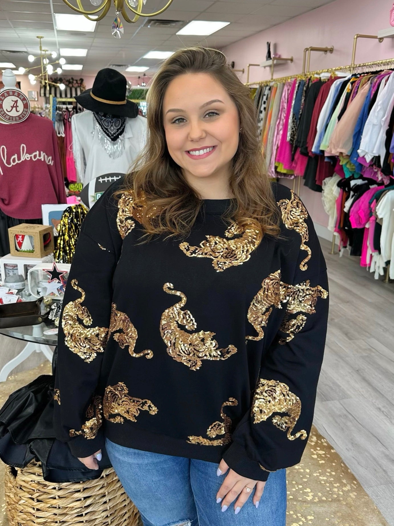 Sequin Tiger Sweatshirt