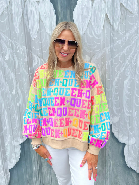 QOS Neon Queen Sweatshirt