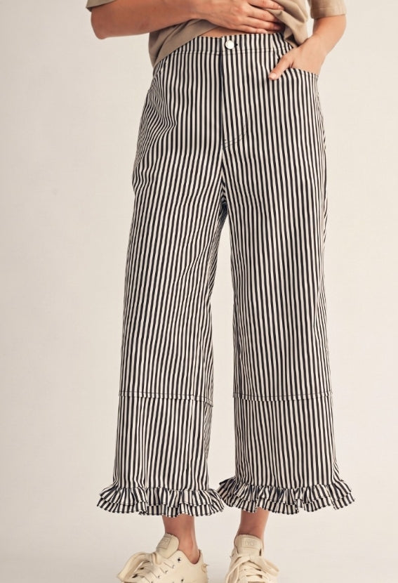 Ruffle Hem Pants