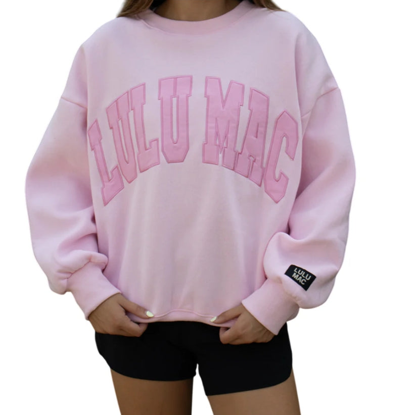 LULU MAC Sweatshirt: Monochrome Pink