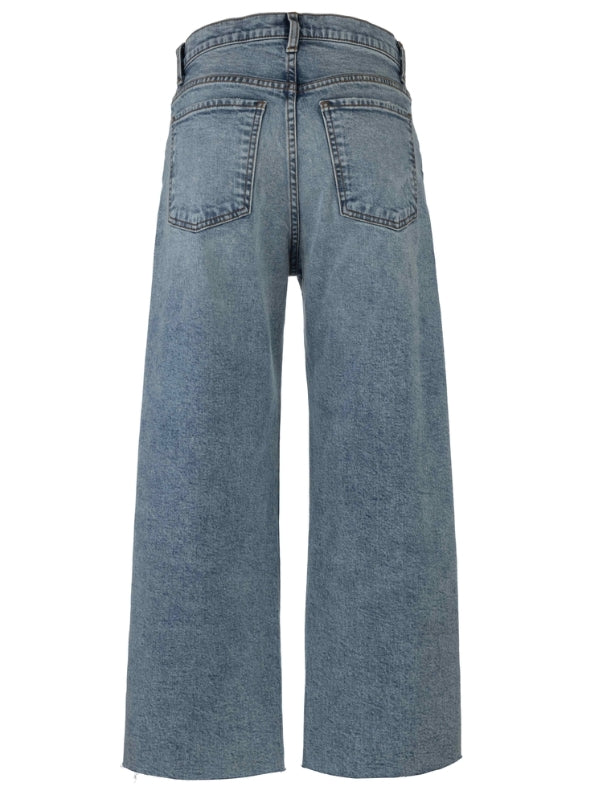 KUT Gwen HR WL Slouchy Raw Hem