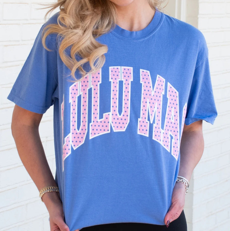 LULU MAC: Flo Blue/Polka Dot Dee