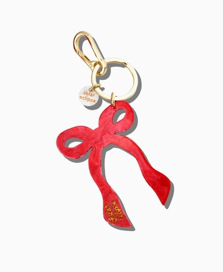 Coquette Bow Bag Charm + Keychain