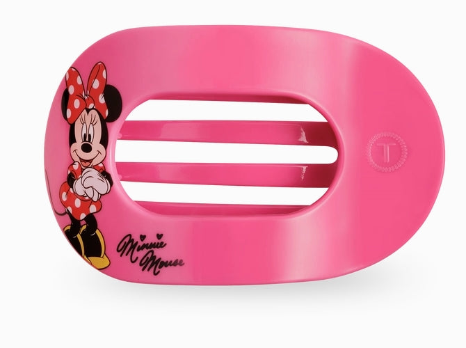 Teleties Flat Round Hair Clip: Minnie Mouse