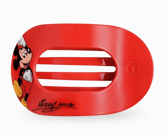 Teleties Flat Round Hair Clip: Mickey Mouse