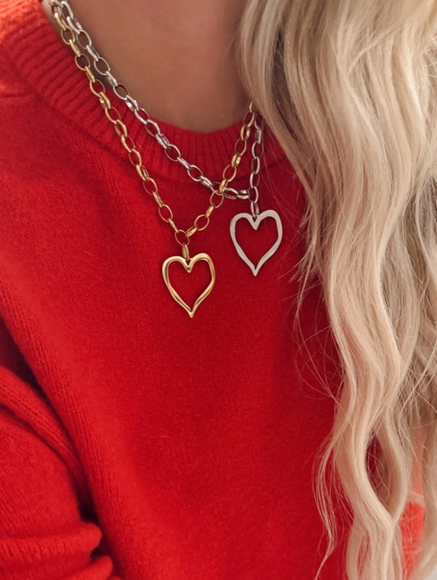 Open Heart Necklace