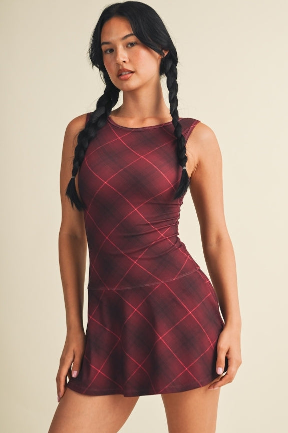 Plaid Active Dress