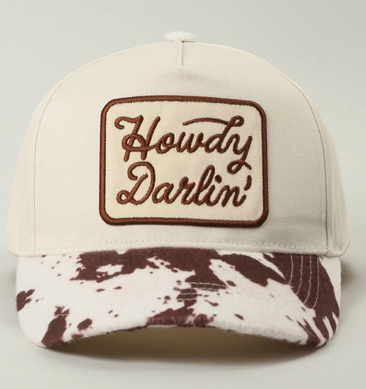 Howdy Darlin Embroidered Patch Hat