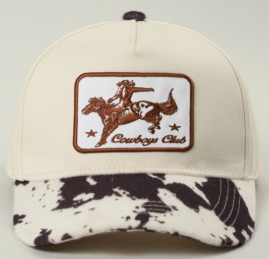 Cowboys Club Embroidered Patch Hat