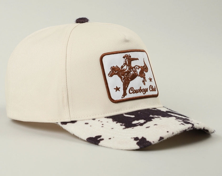 Cowboys Club Embroidered Patch Hat