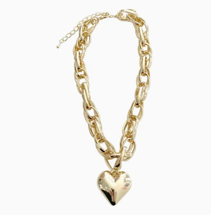 Alyssa Heart Chain Necklace