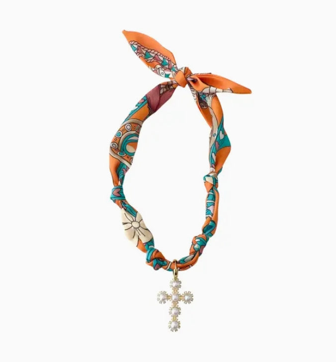 Palmas Scarf Necklace