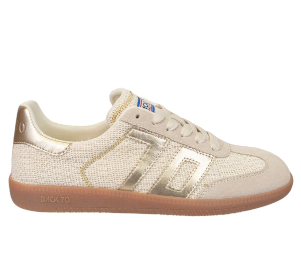 Back 70 Streetwear Iuta Sneaker in Gold