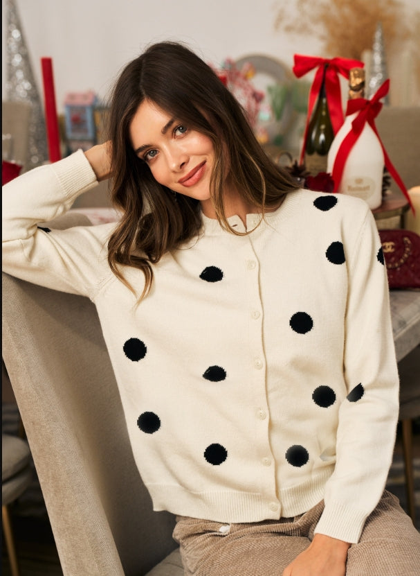 Polka Dot Cardigan