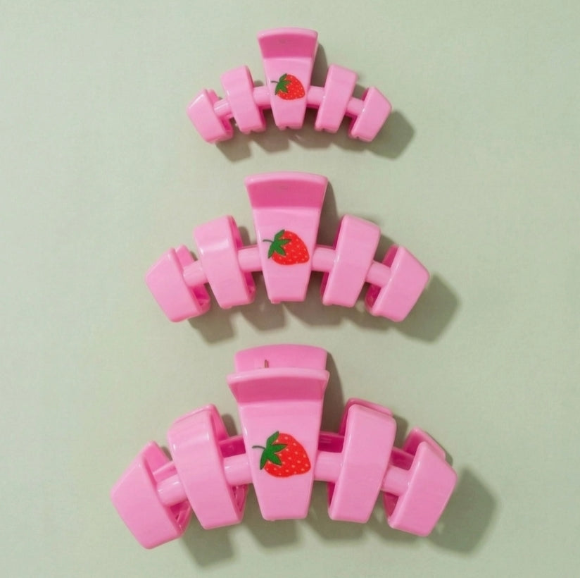 Teleties Classic Strawberry Hair Clip