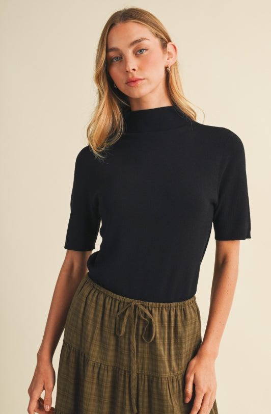Macy Mock Neck Top