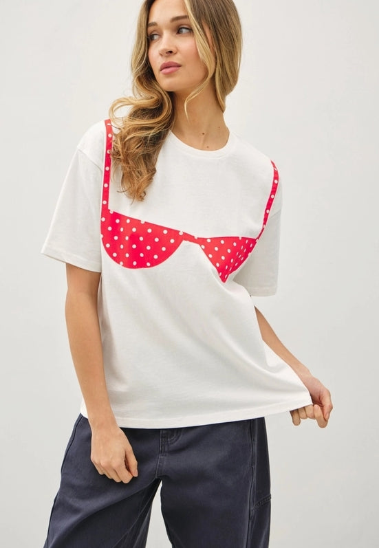 Sandy Bikini Patchwork Tee