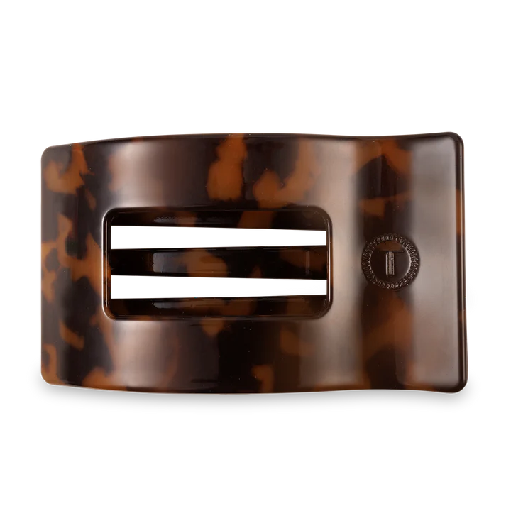 Tortoise Flat Rectangle Hair Clip