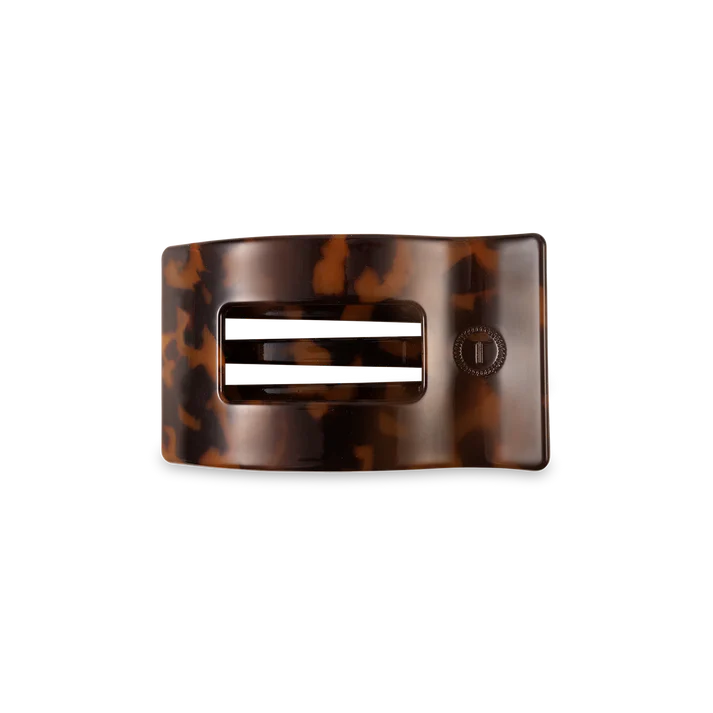 Tortoise Flat Rectangle Hair Clip