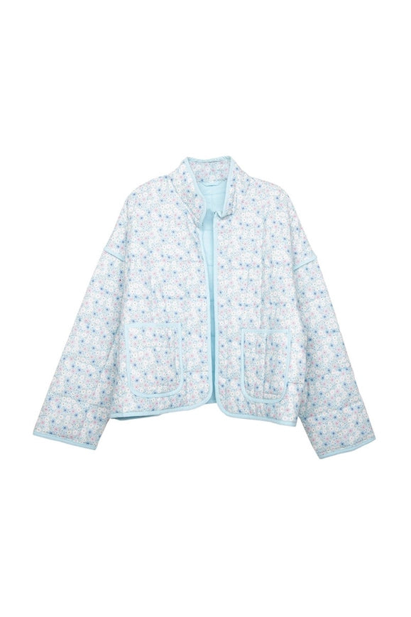 Dainty Floral Lightweight Quilted Jacket