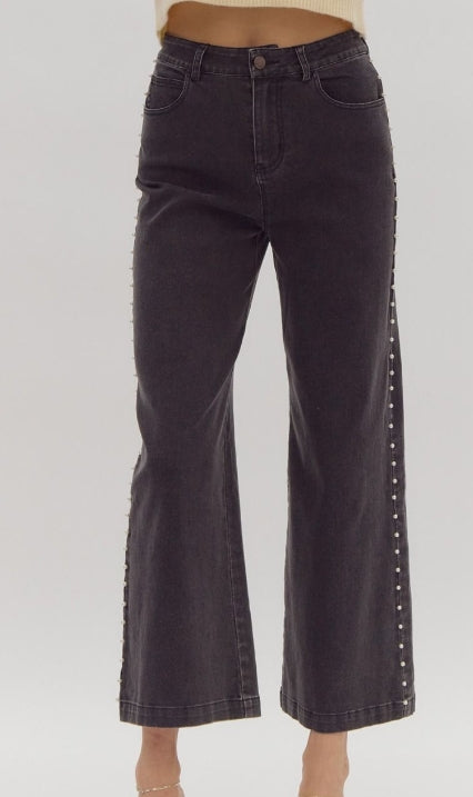 Pearl Detail Pants