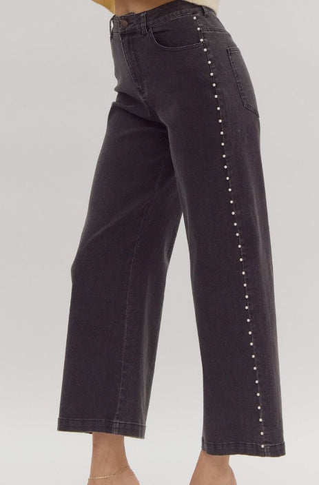 Pearl Detail Pants