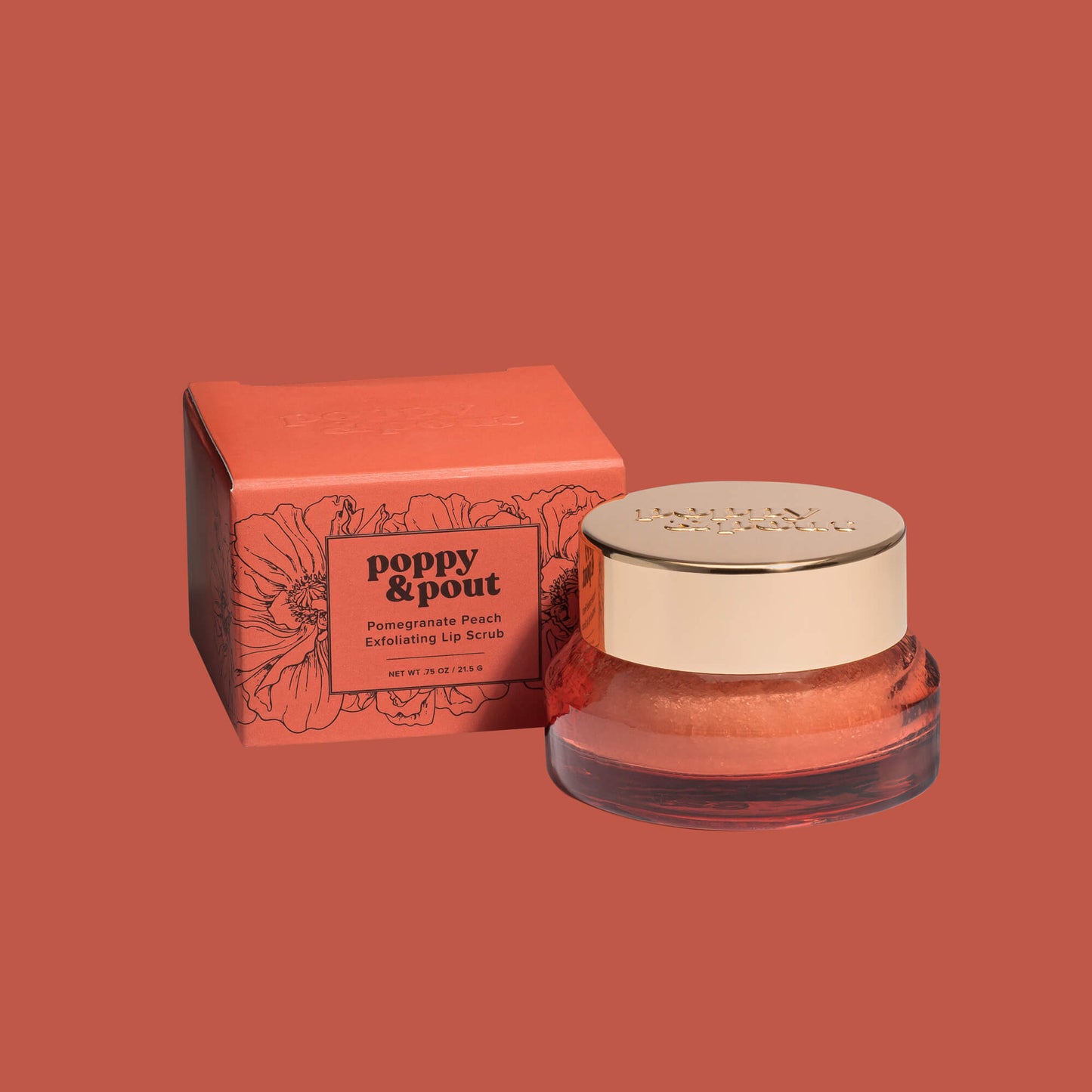 poppy & pout lip scrub