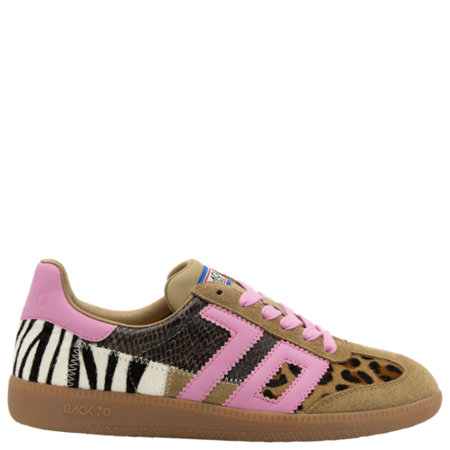 Back 70 Squid Sneaker in Leopard Zebra